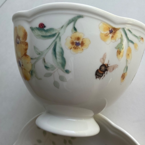 Lenox Butterfly Meadow 🦋 Tea Cup and Saucer - NWT - Picture 11 of 14